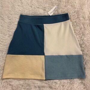 NWT La hearts pacsun colorblock skirt